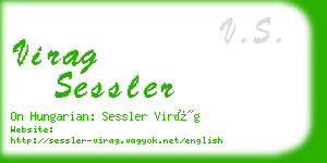 virag sessler business card